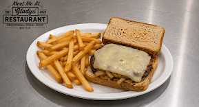 Patty melt and fries